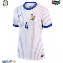 Ženski Nogometni dresi Francija Dayot Upamecano #4 Gostujoči EP 2024 Kratek Rokav